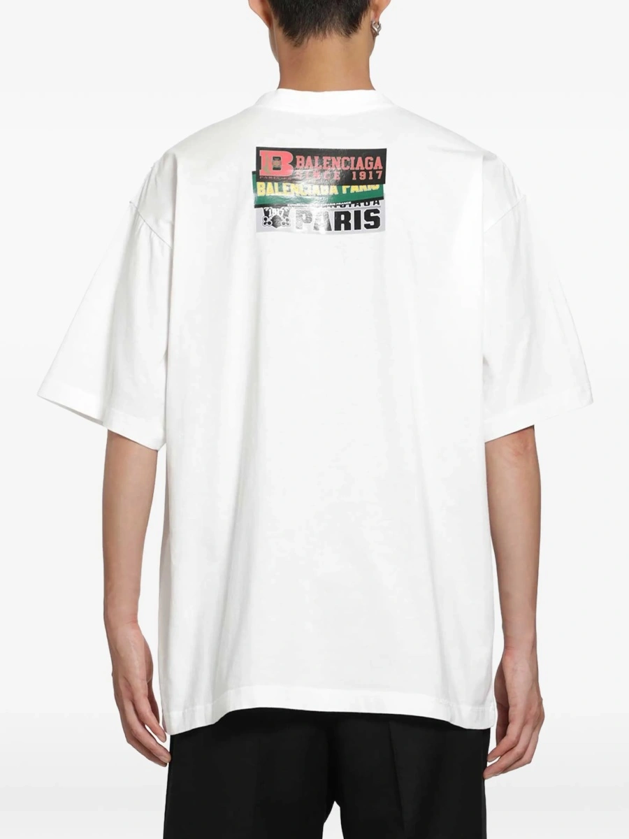 Tricou Balenciaga alb - Img 3