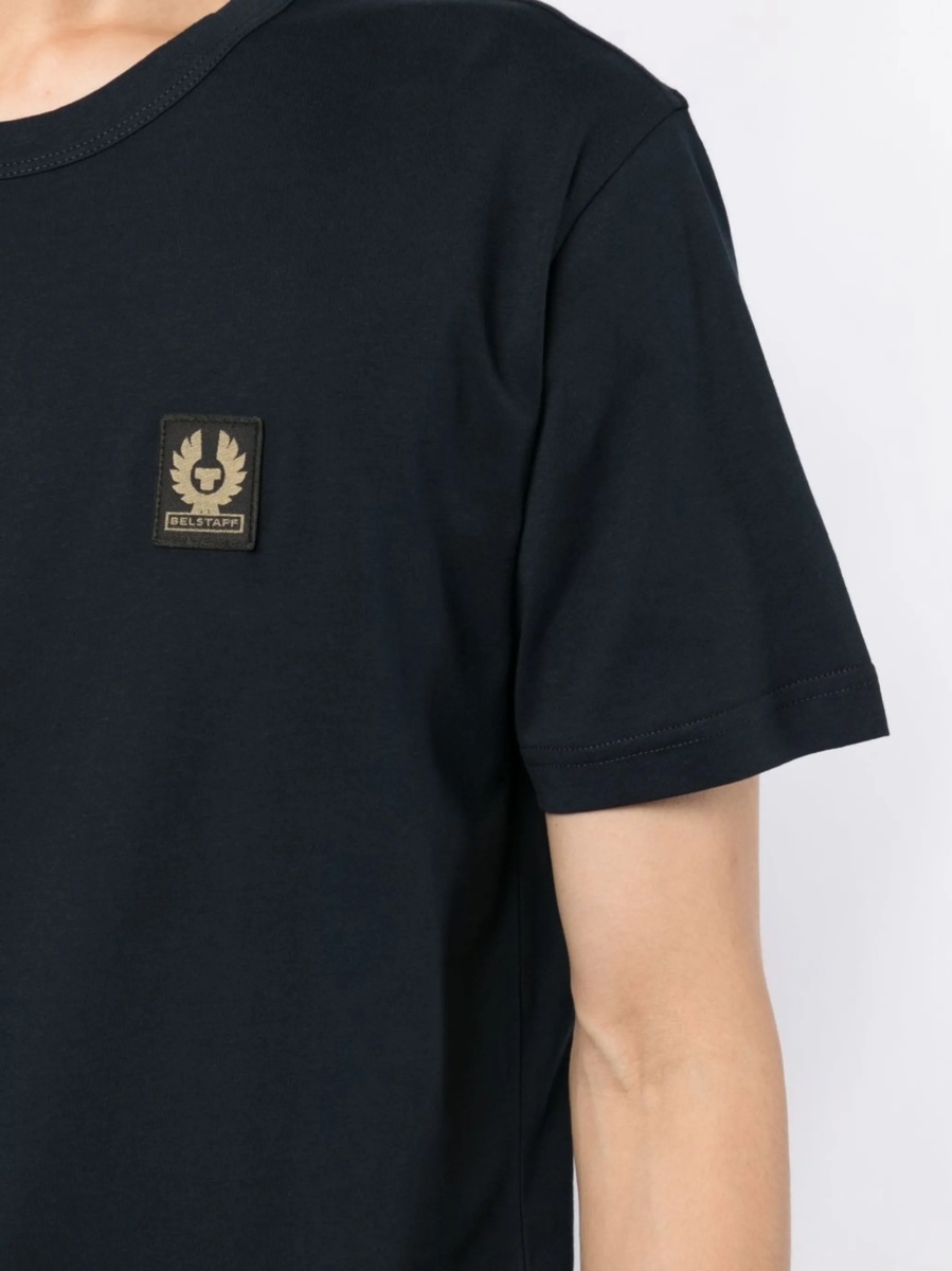 Tricou Belstaff albastru din bumbac - Img 5