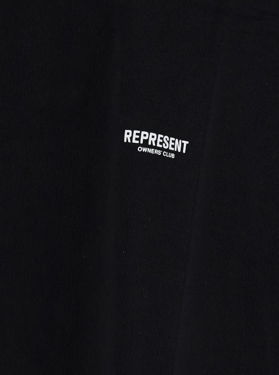 Tricou Black T-shirt with logo on the front, on bacl and on the sleeve in cotton men - Img 3