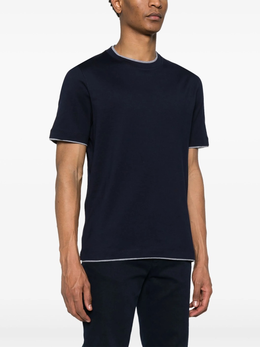 Tricou Brunello Cucinelli albastru - Img 3