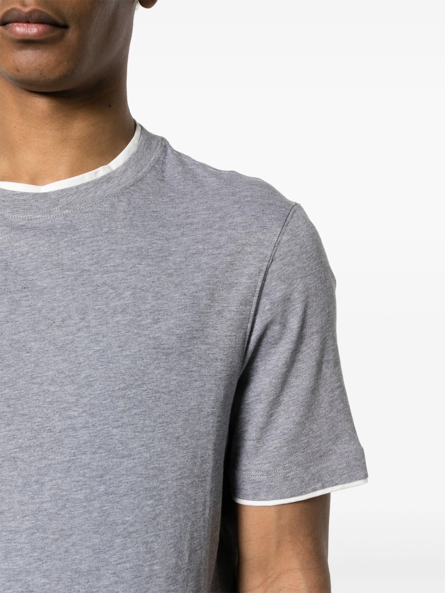 Tricou Brunello Cucinelli gri - Img 5