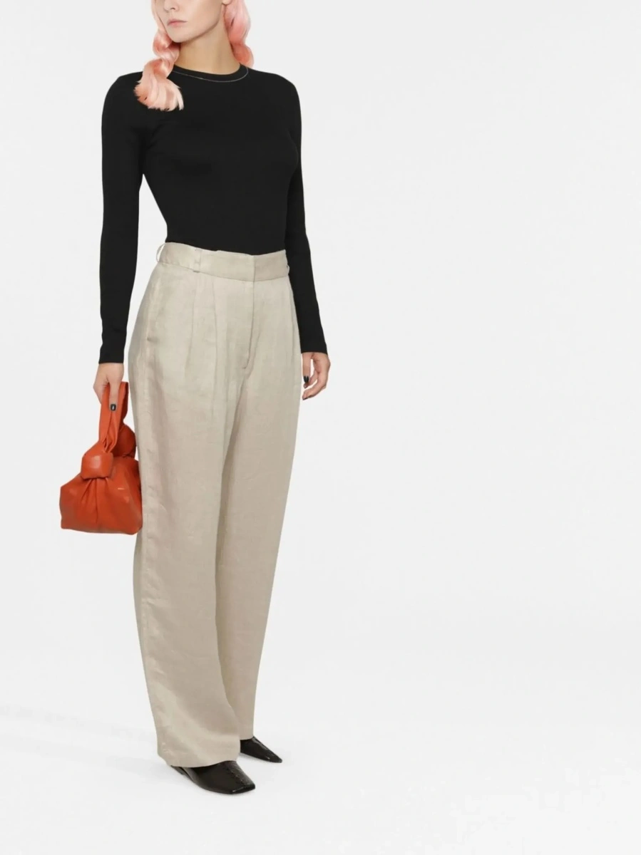 Tricou Brunello Cucinelli negru din bumbac - Img 4