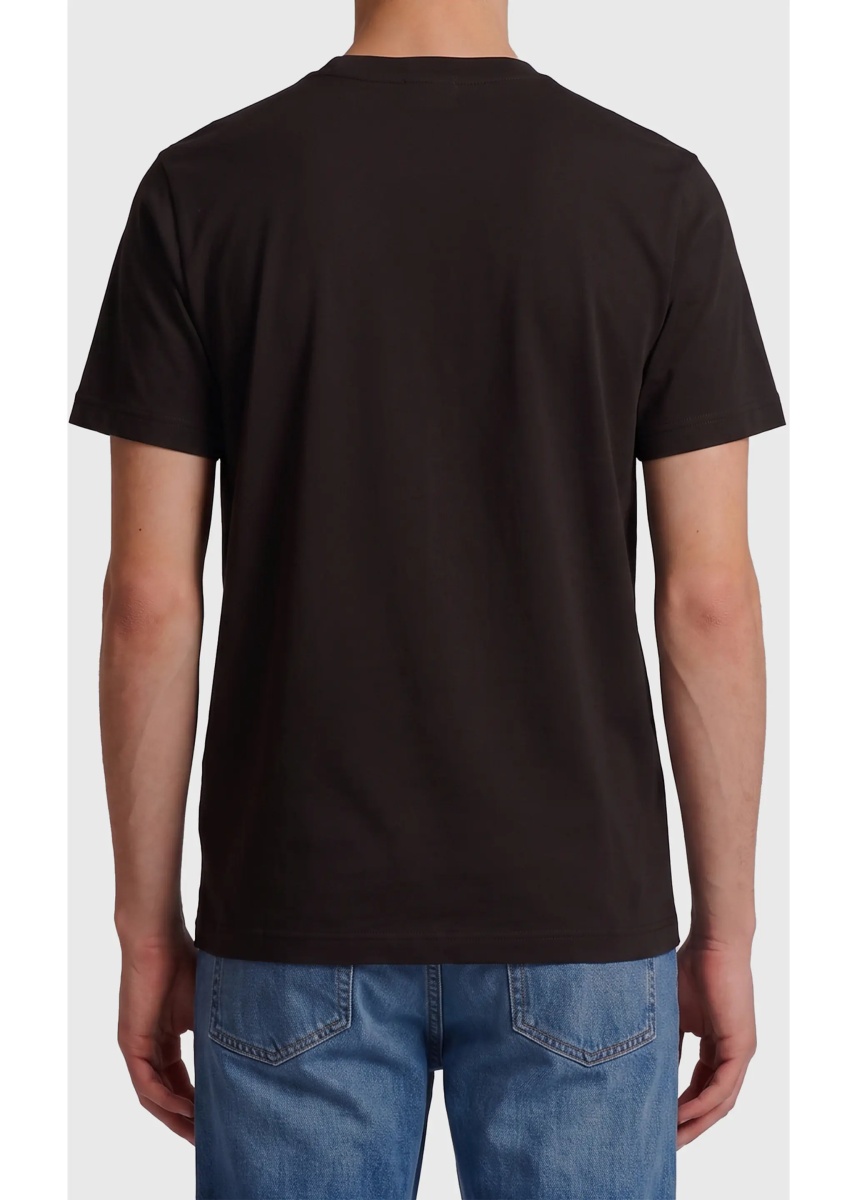 Tricou Cotton T-Shirt With Leather Logo - Img 2