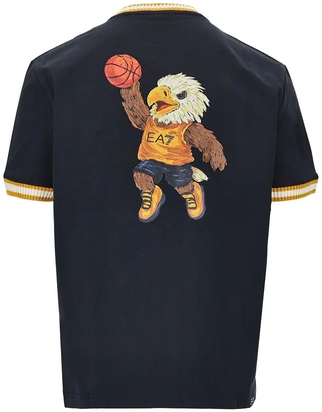 Tricou Cotton T-shirt with logo print - Img 3