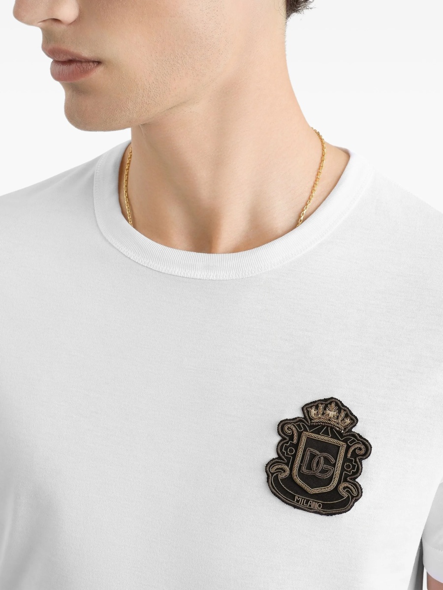 Tricou Dolce &amp; Gabbana alb din bumbac - Img 5