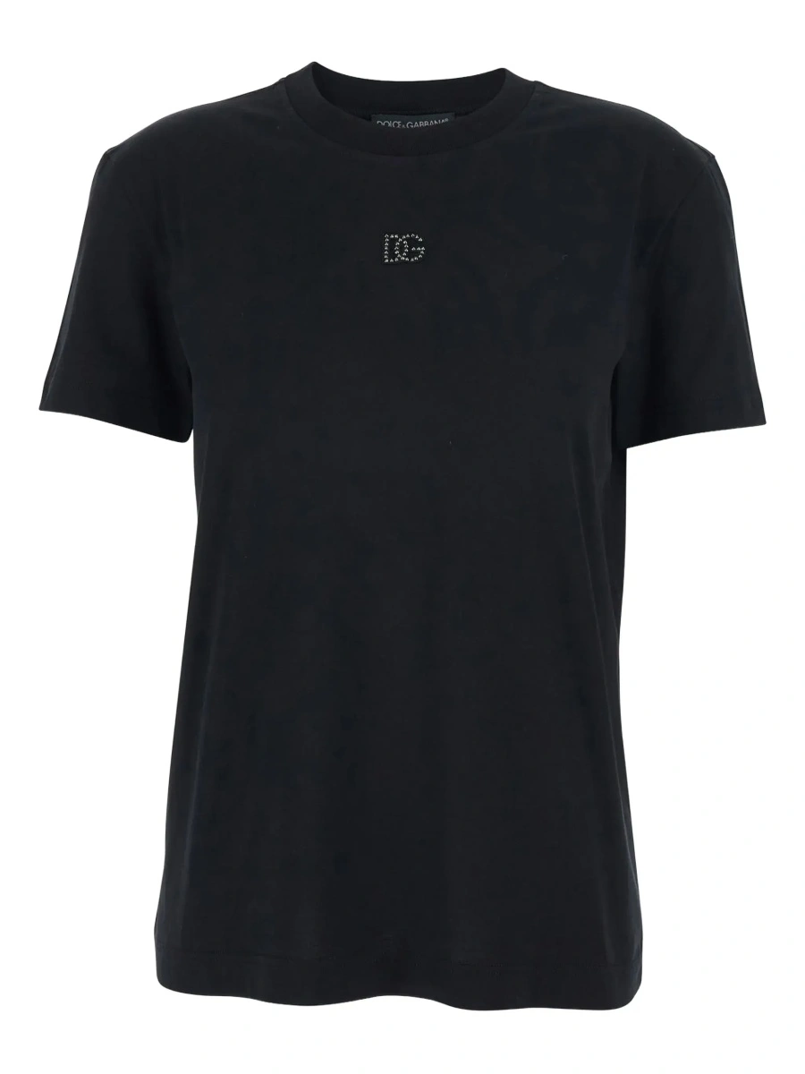 Tricou Dolce &amp; Gabbana negru din bumbac - Img 6