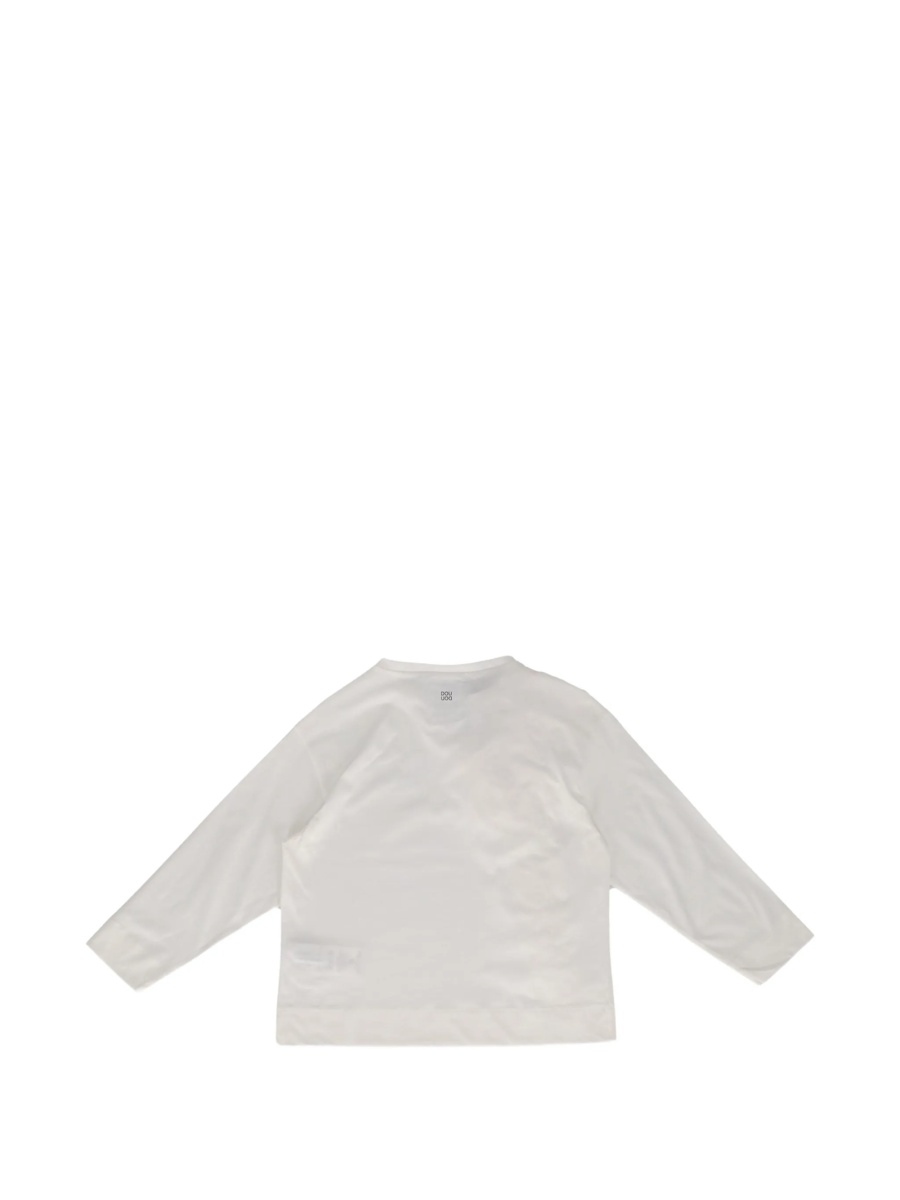 Tricou Dou-Uod alb din bumbac - Img 2