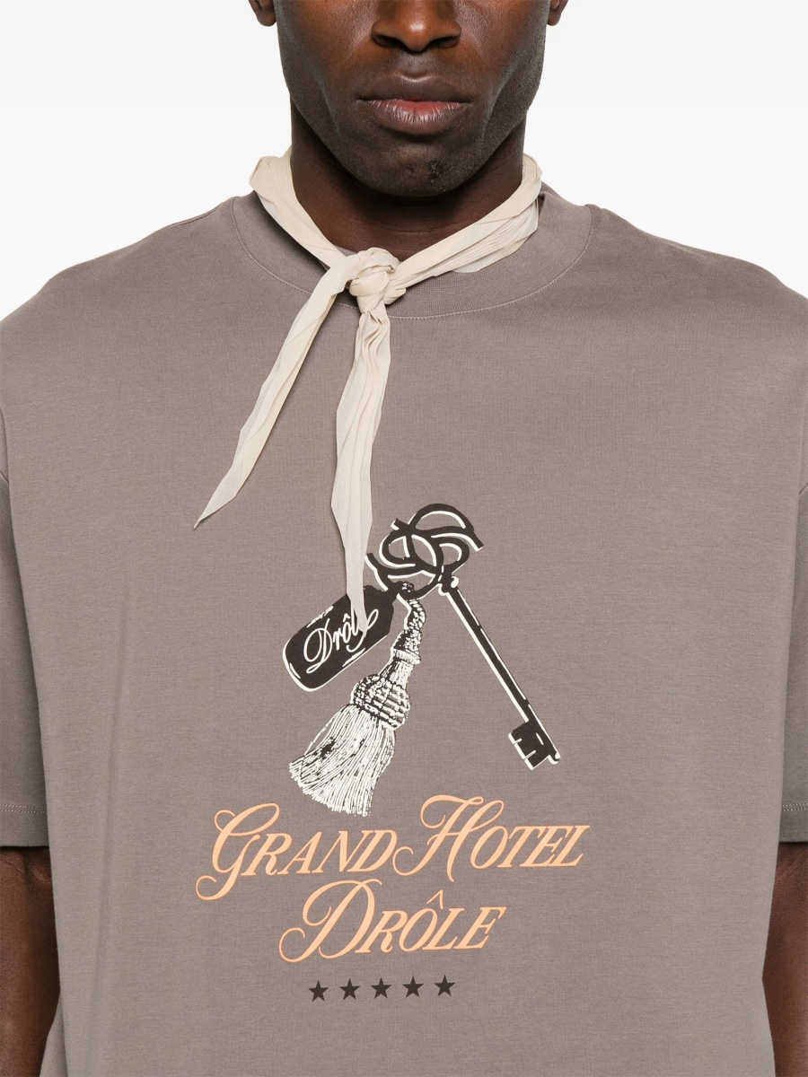 Tricou DRÔLE DE MONSIEUR gri - Img 4