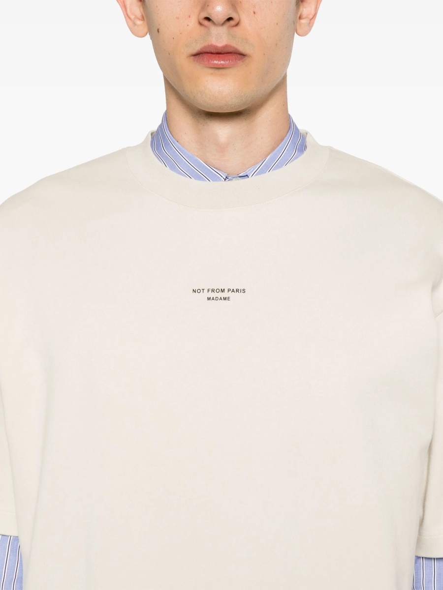 Tricou DRÔLE DE MONSIEUR neutru - Img 5