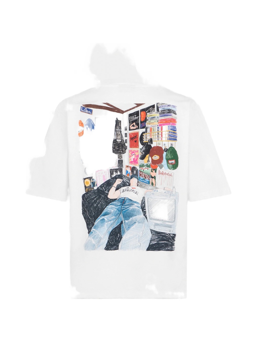 Tricou DSQUARED2 alb - Img 2
