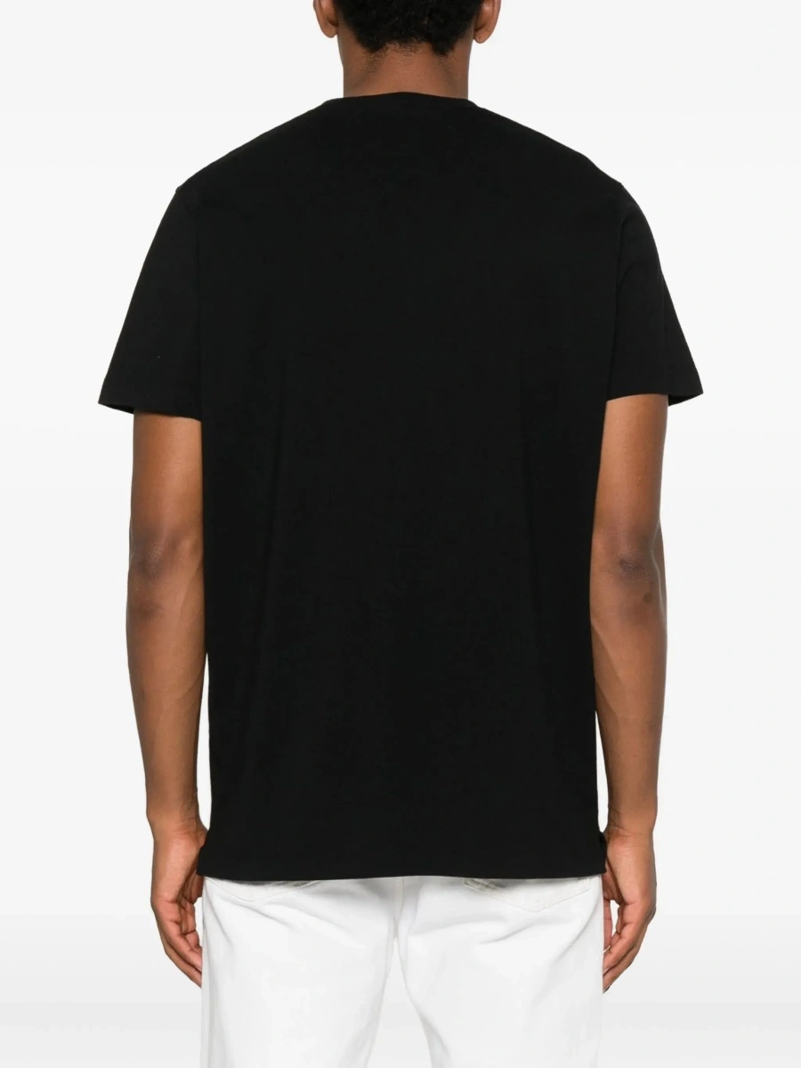 Tricou 'Ducati x D2' Black T-Shirt with Logo on the Front in Cotton Man - Img 5