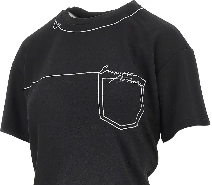 Tricou Embroidered interlock jersey T-shirt - Img 2