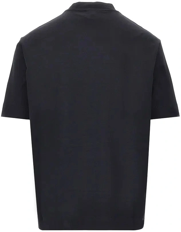 Tricou Emporio Armani albastru din jerse - Img 3