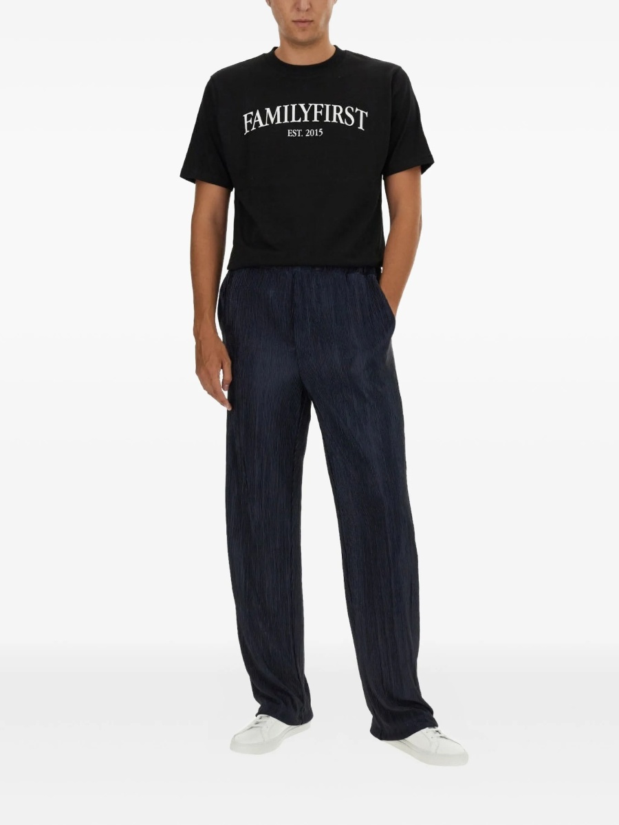 Tricou Family First negru din bumbac - Img 2
