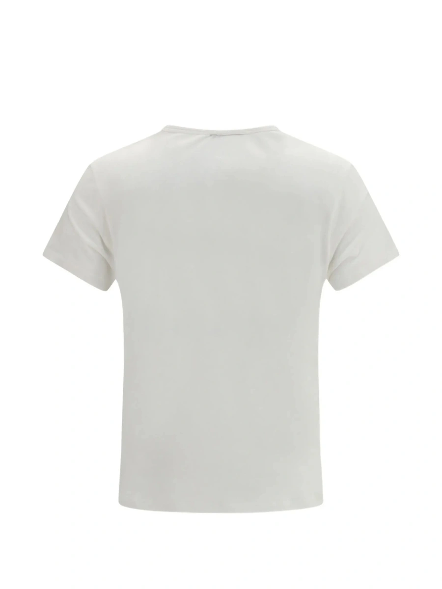 Tricou Fendi alb din bumbac 'TI AMO' - Img 4
