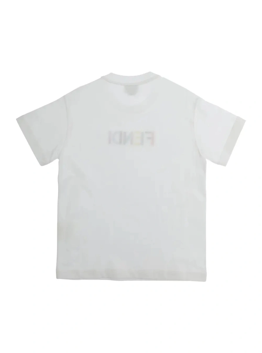 Tricou Fendi alb din bumbac - Img 2