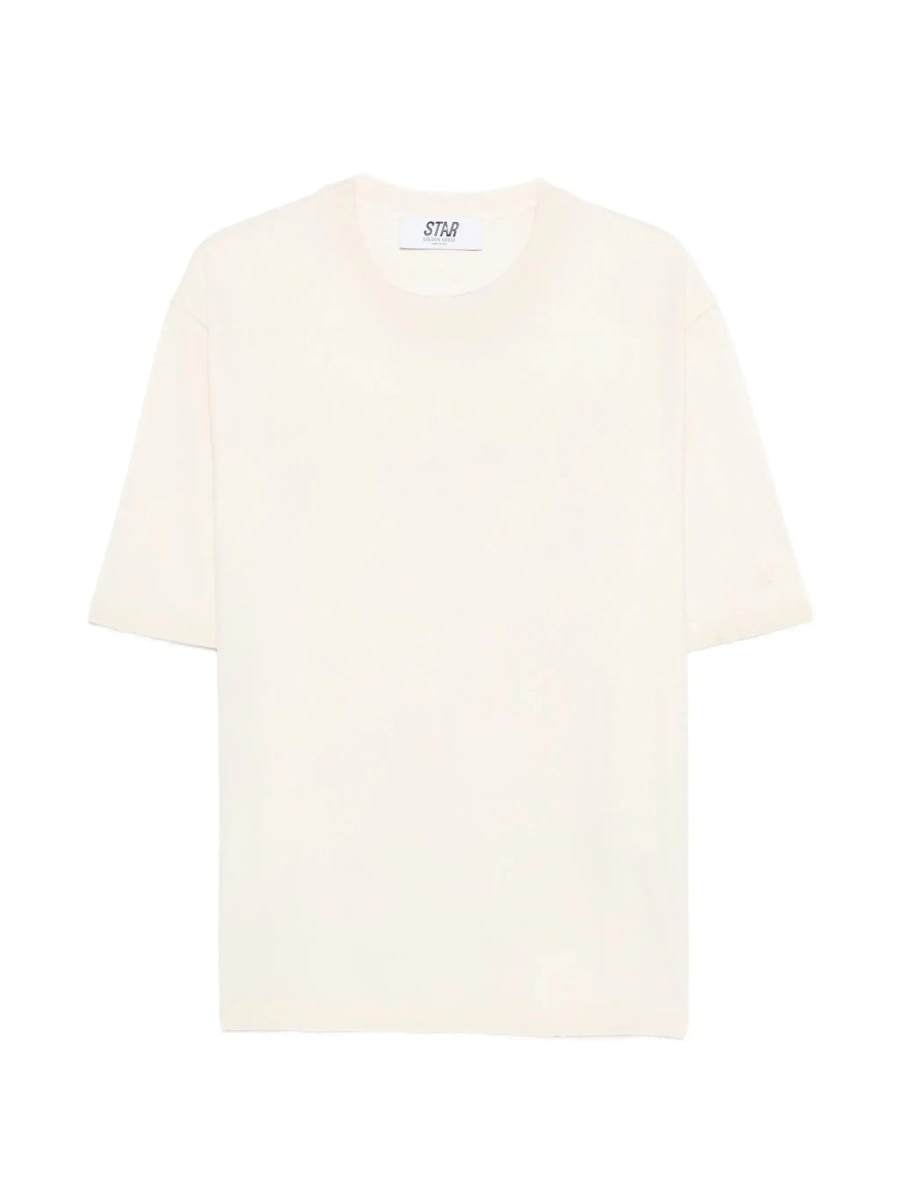Tricou Golden Goose alb din bumbac - Img 6