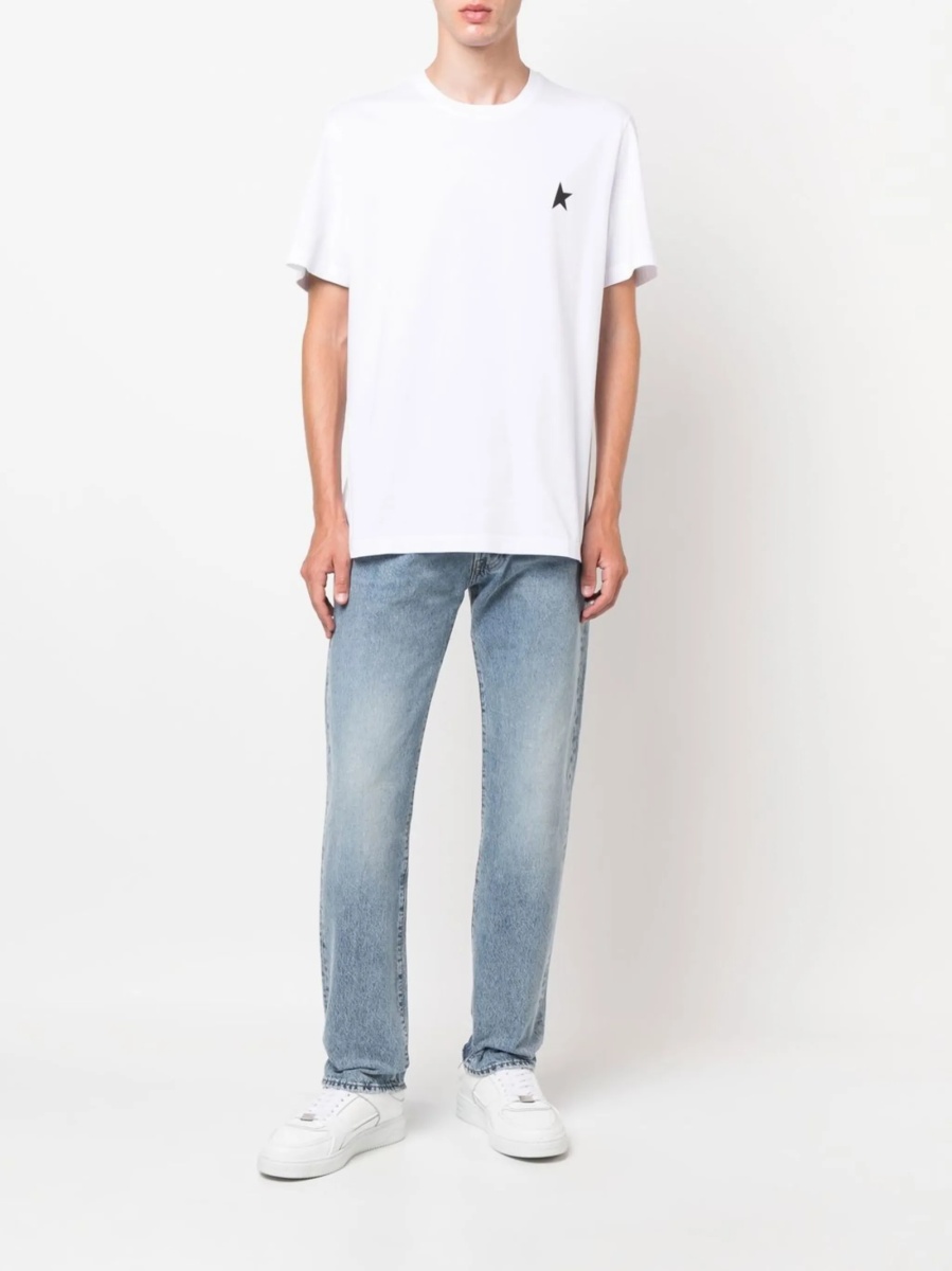 Tricou Golden Goose star alb - Img 2