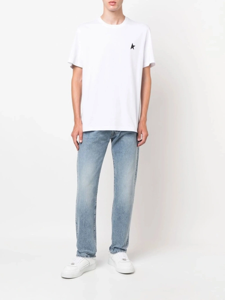 Tricou Golden Goose star alb - Img 2