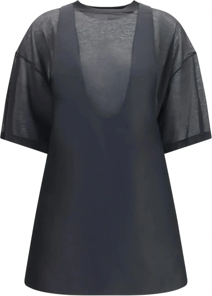 Tricou Hybrid Dress with sheer T-shirt - Img 5
