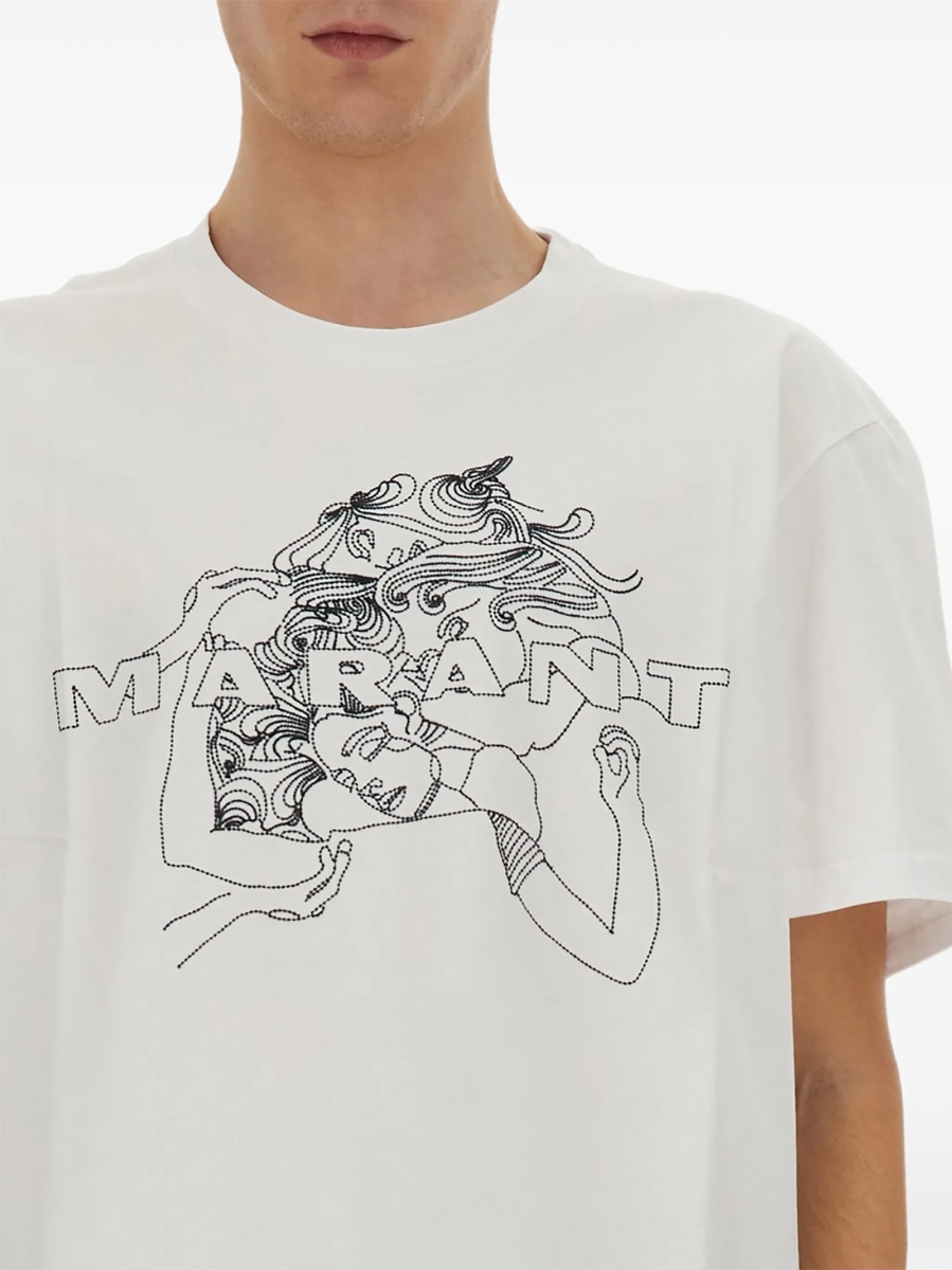 Tricou Isabel Marant alb - Img 2