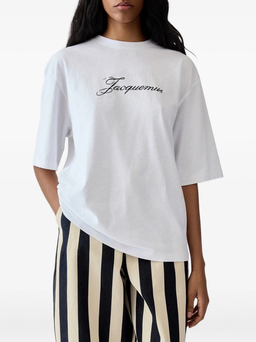 Tricou JACQUEMUS alb - Img 2