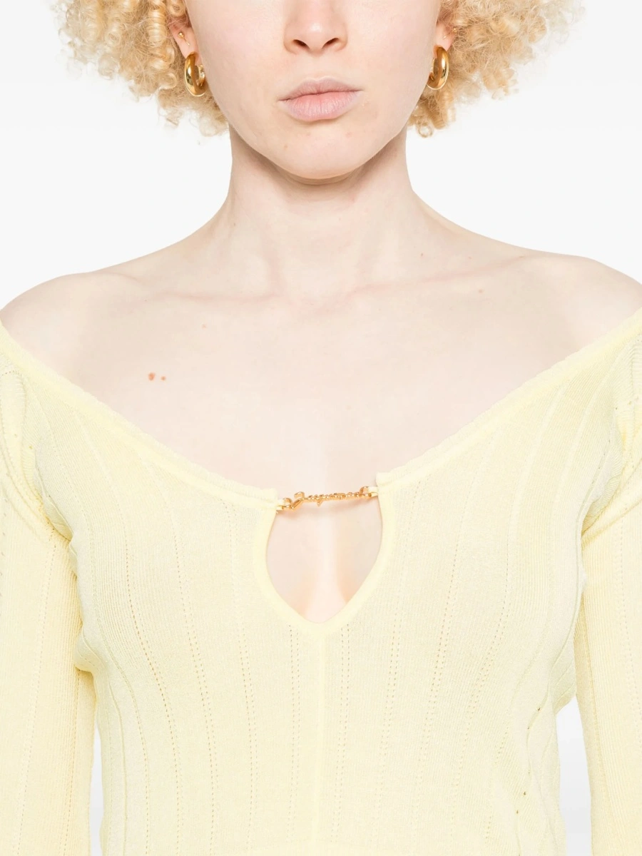 Tricou JACQUEMUS galben - Img 5