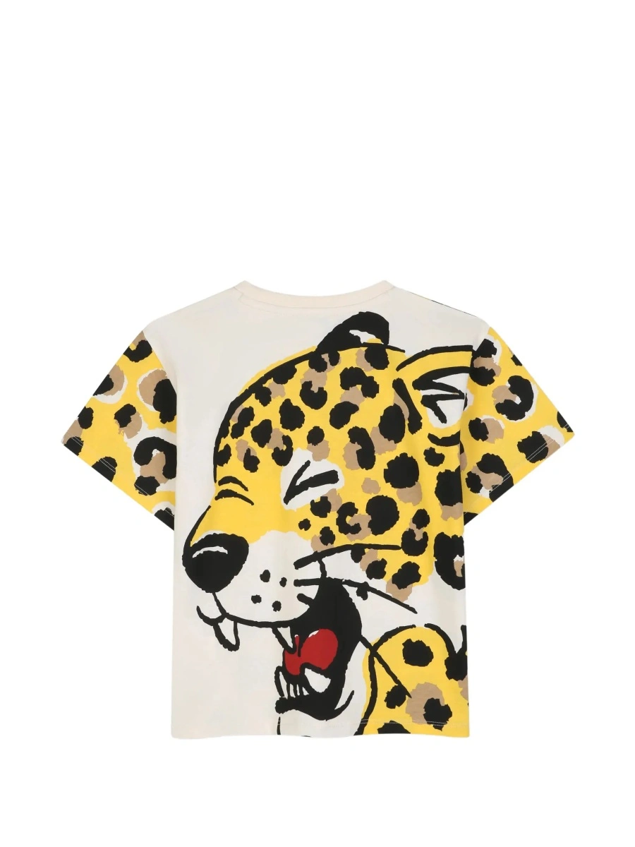 Tricou Kenzo galben din bumbac - Img 4