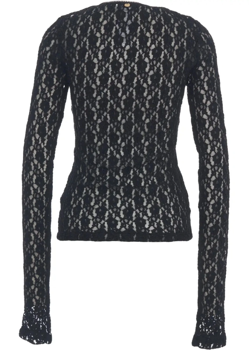 Tricou Liu Jo White negru - Img 3
