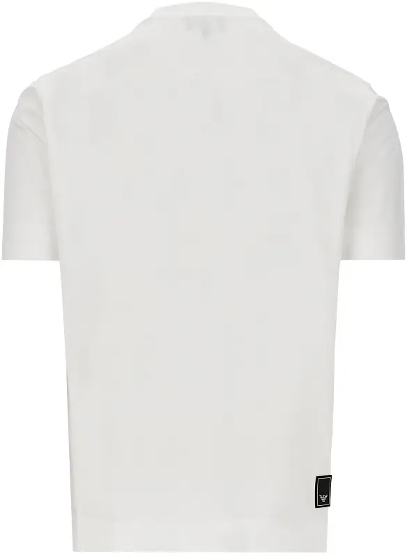 Tricou Lyocell and cotton blend T-shirt with logo - Img 3
