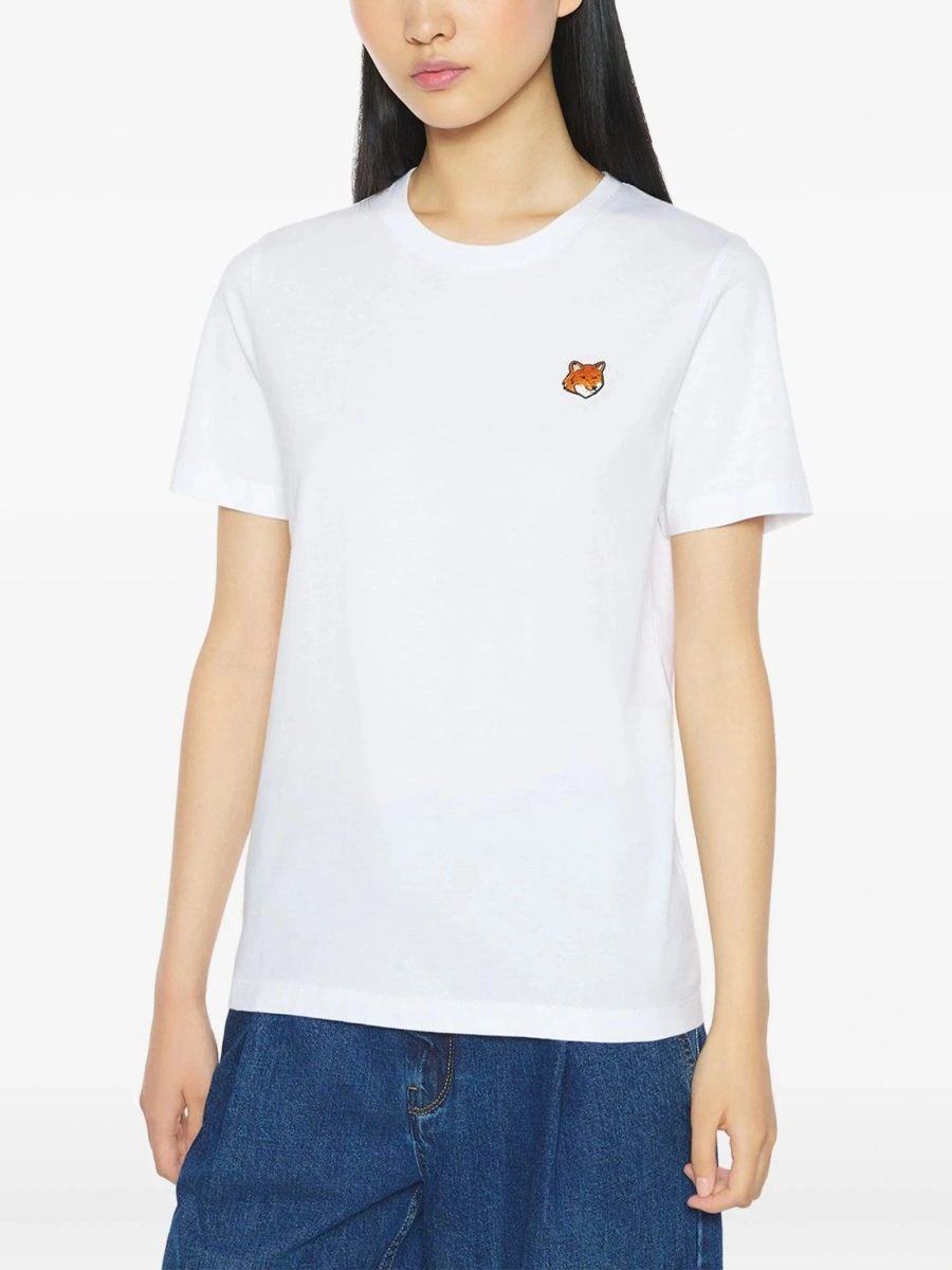 Tricou MAISON KITSUNÉ alb - Img 3