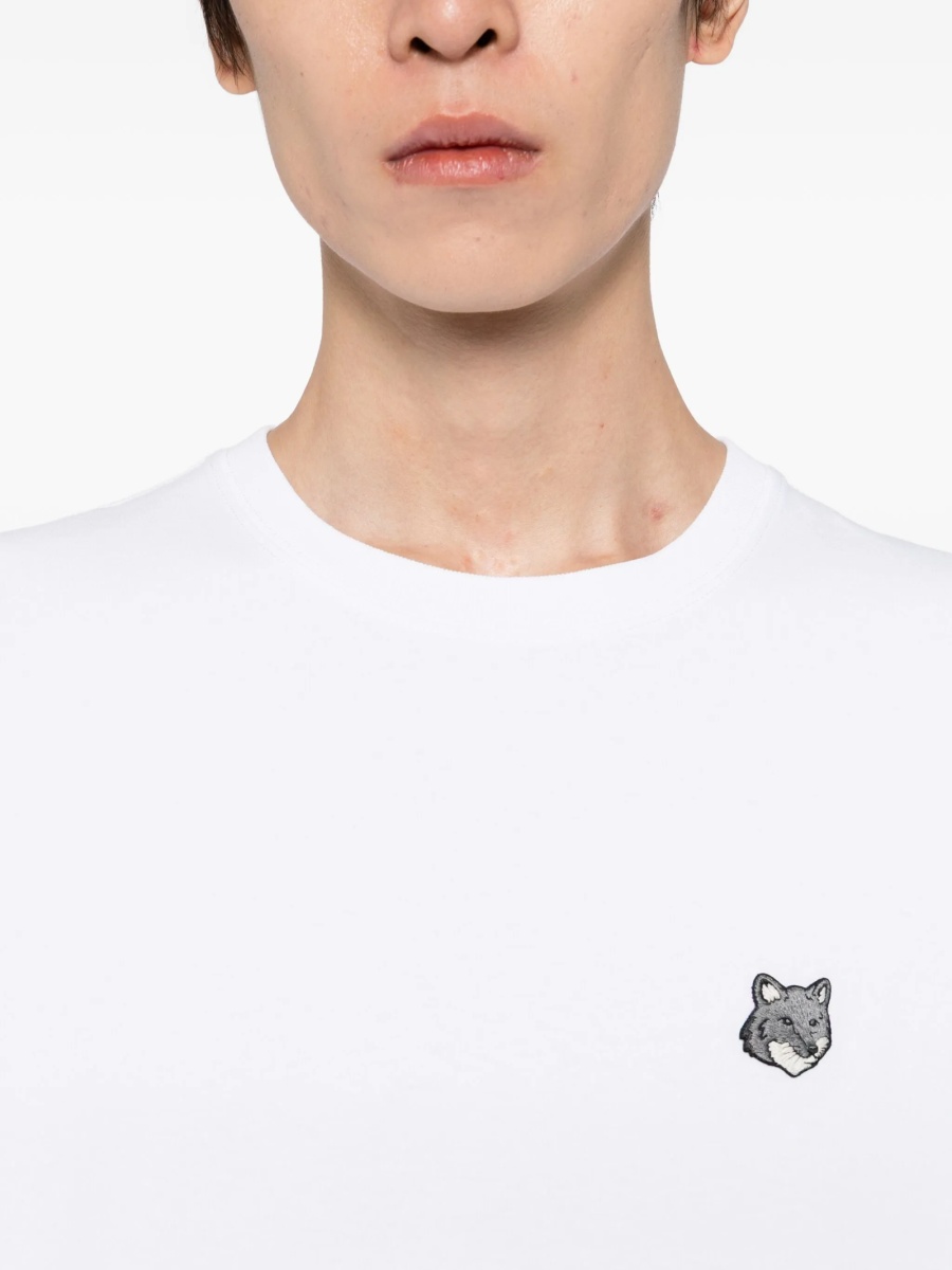 Tricou MAISON KITSUNÉ alb - Img 4
