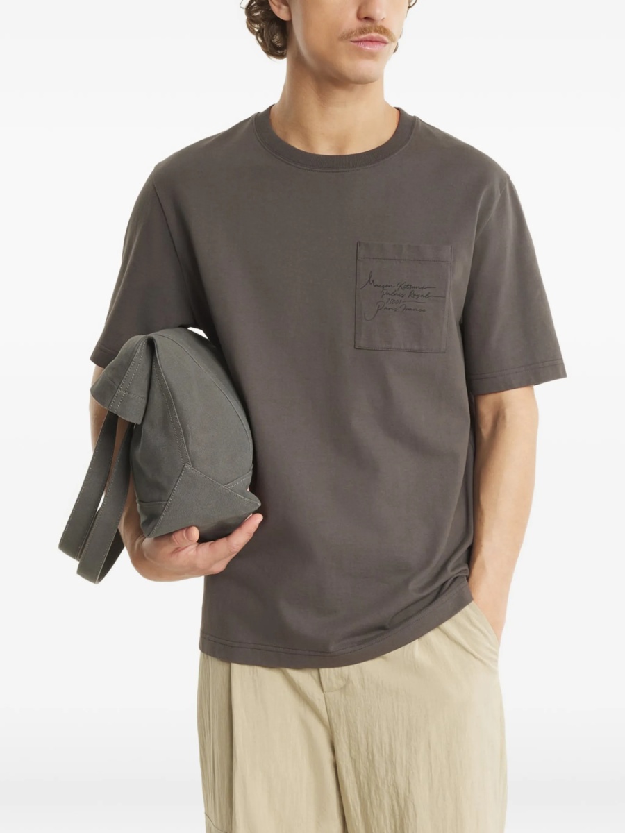 Tricou MAISON KITSUNÉ gri - Img 3