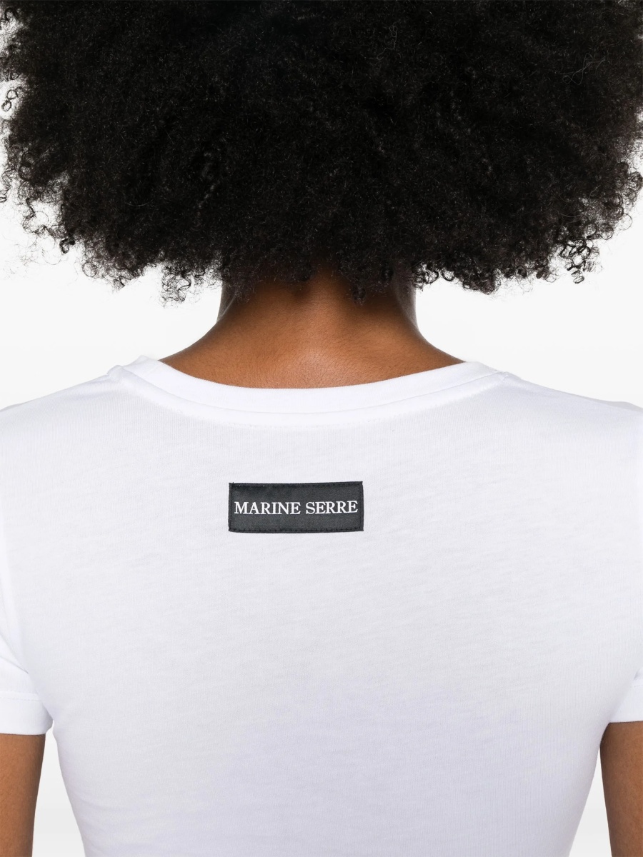 Tricou MARINE SERRE crescent moon alb - Img 5