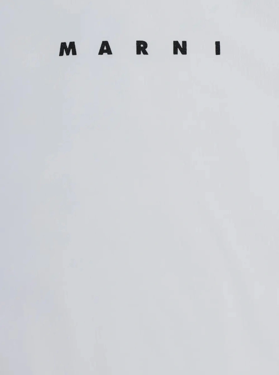 Tricou Marni alb din bumbac - Img 3