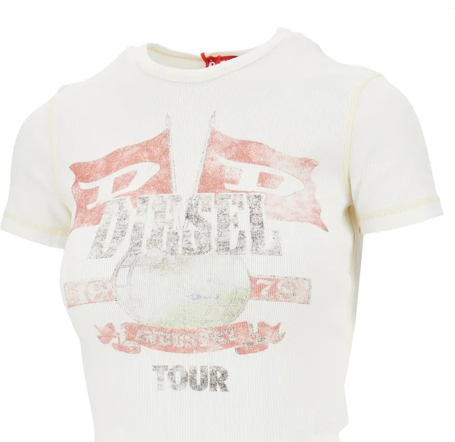 Tricou 'Marsy' ribbed cotton T-shirt - Img 2