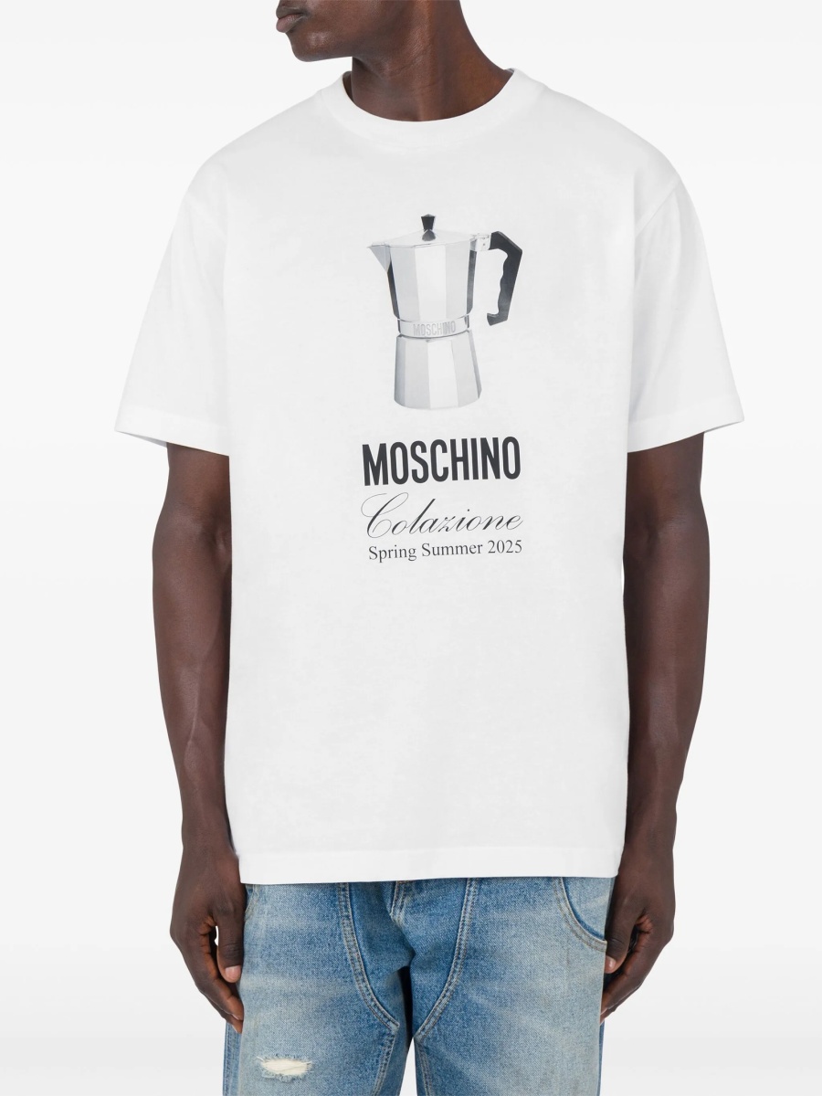 Tricou Moschino alb - Img 2