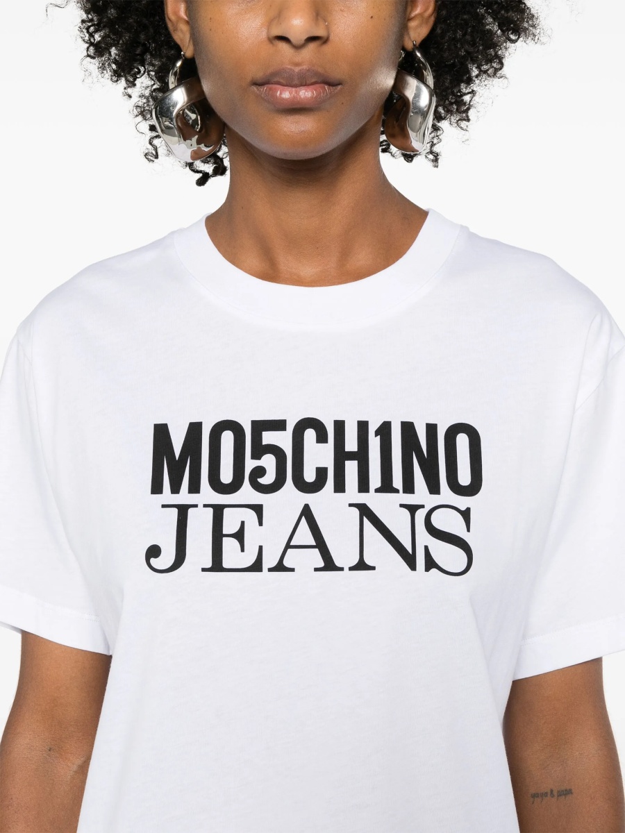 Tricou MOSCHINO JEANS alb - Img 5