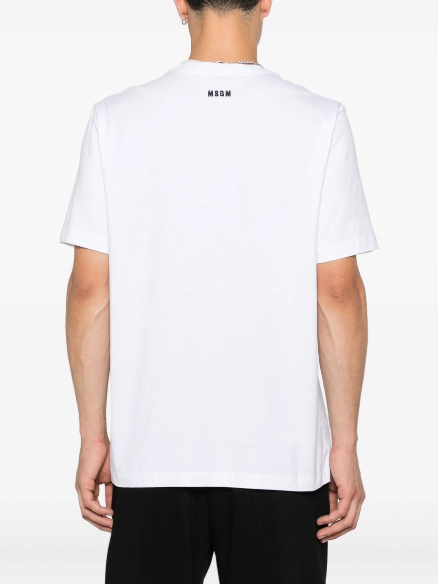 Tricou MSGM alb - Img 3