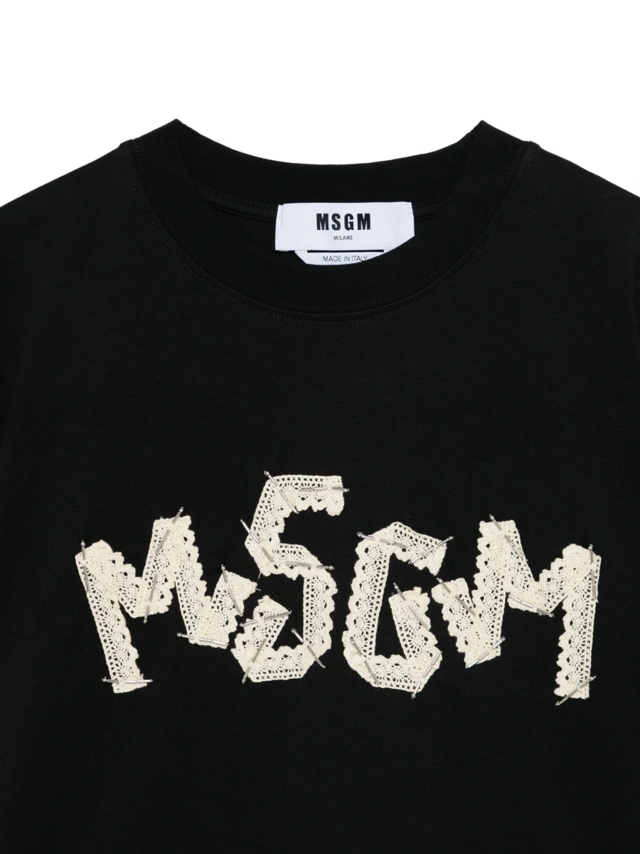 Tricou MSGM negru - Img 3