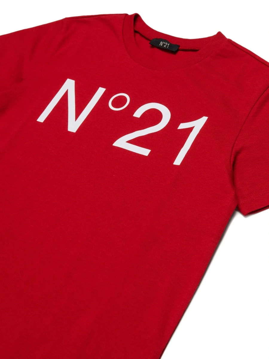Tricou N°21 Kids rosu din bumbac - Img 5