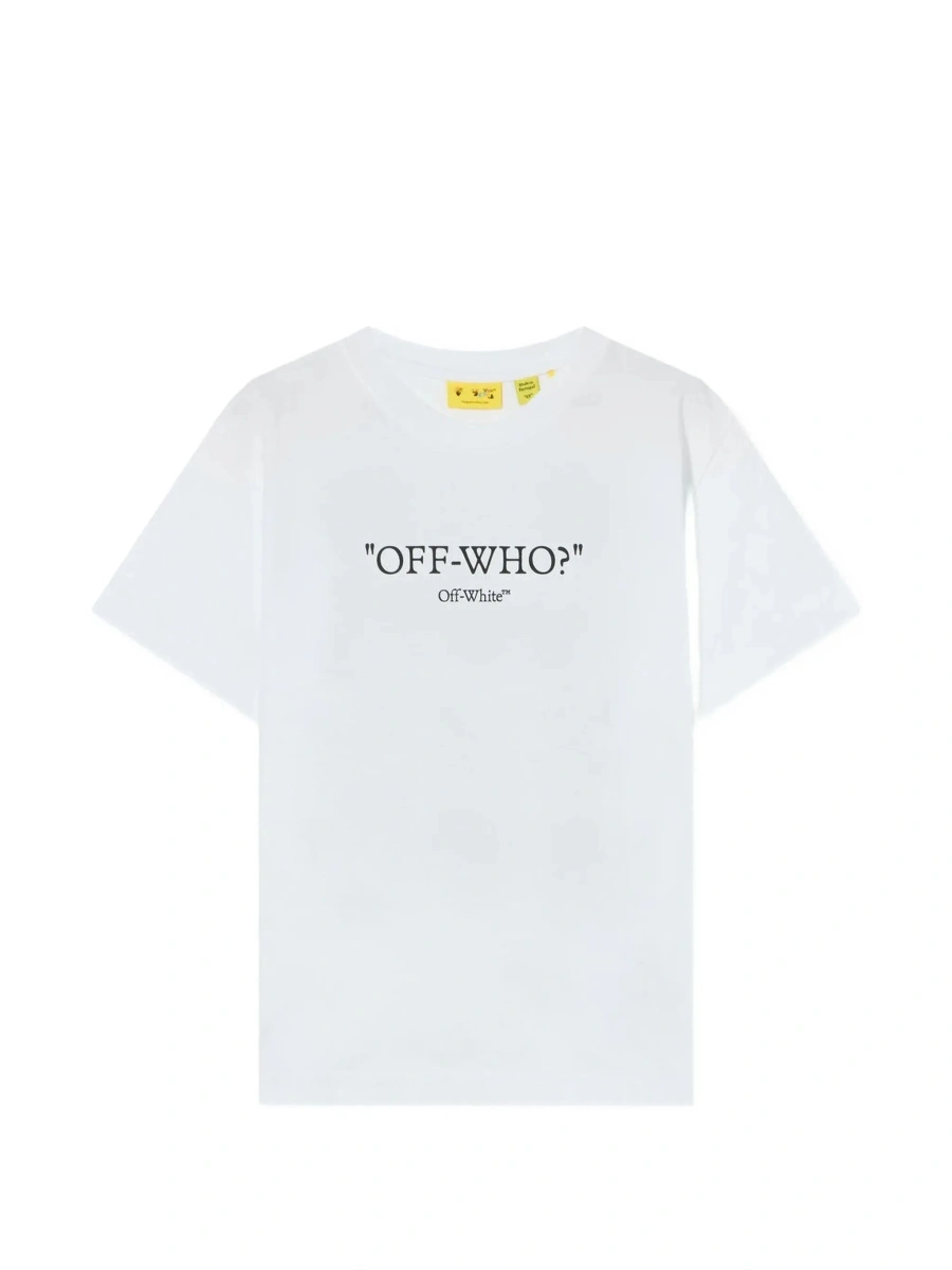 Tricou Off-White alb din bumbac - Img 6