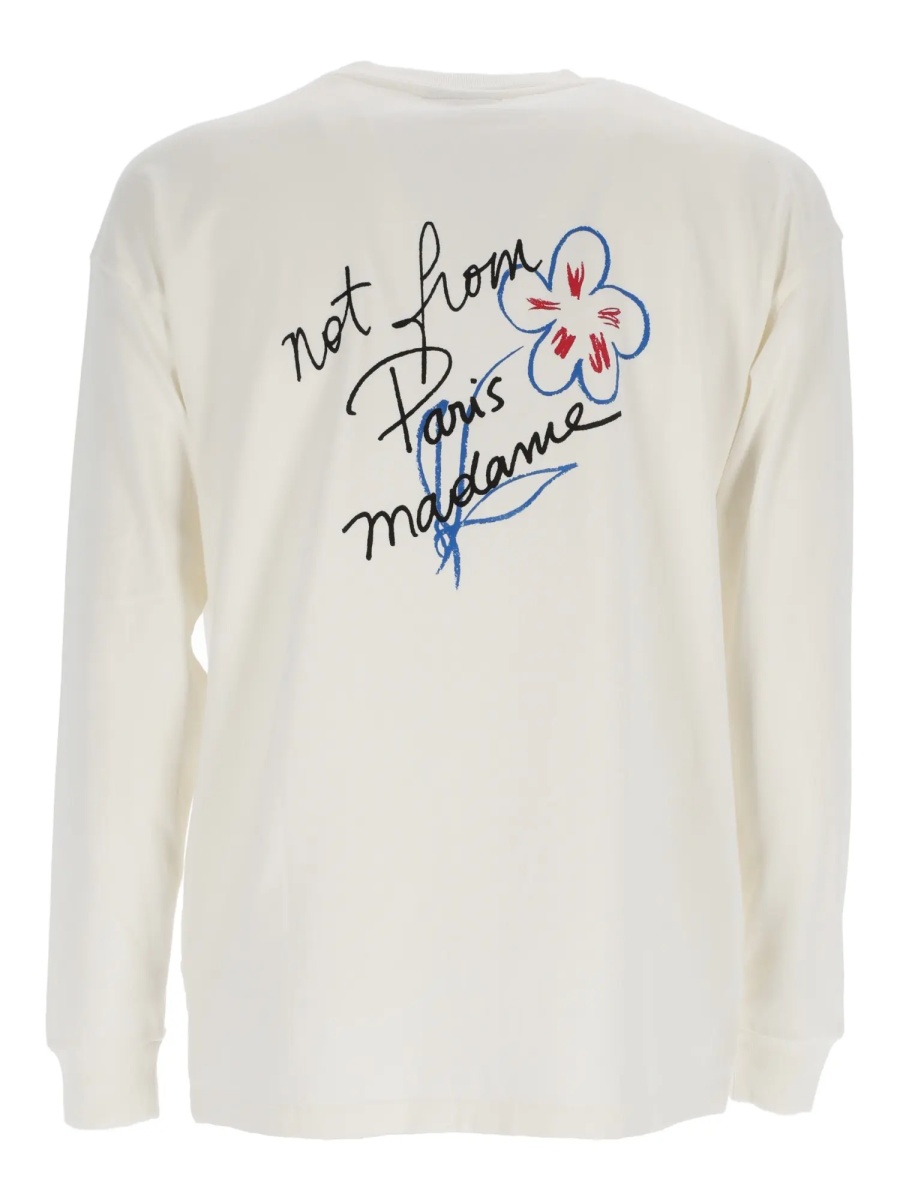 Tricou OFF WHITE Esquisse Slogan Long Sleeve T-shirt - Img 2