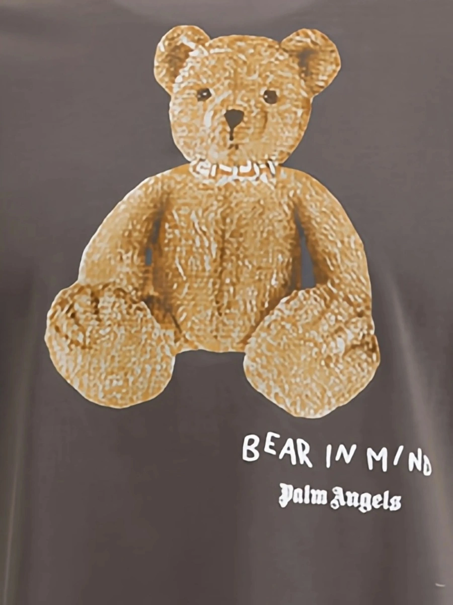 Tricou Palm Angels Bear gri - Img 3