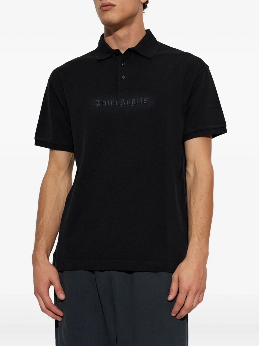 Tricou Palm Angels negru din bumbac - Img 3