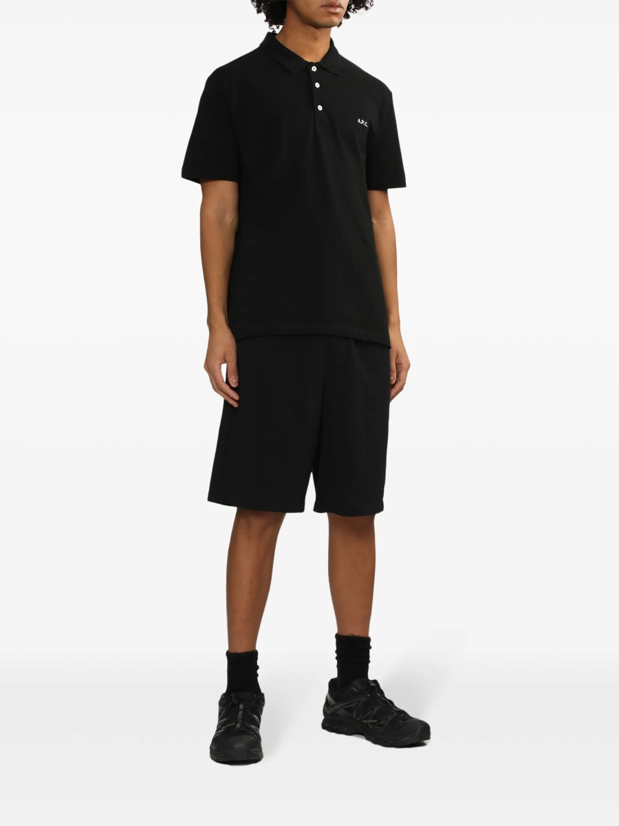 Tricou Polo A.P.C. negru - Img 2