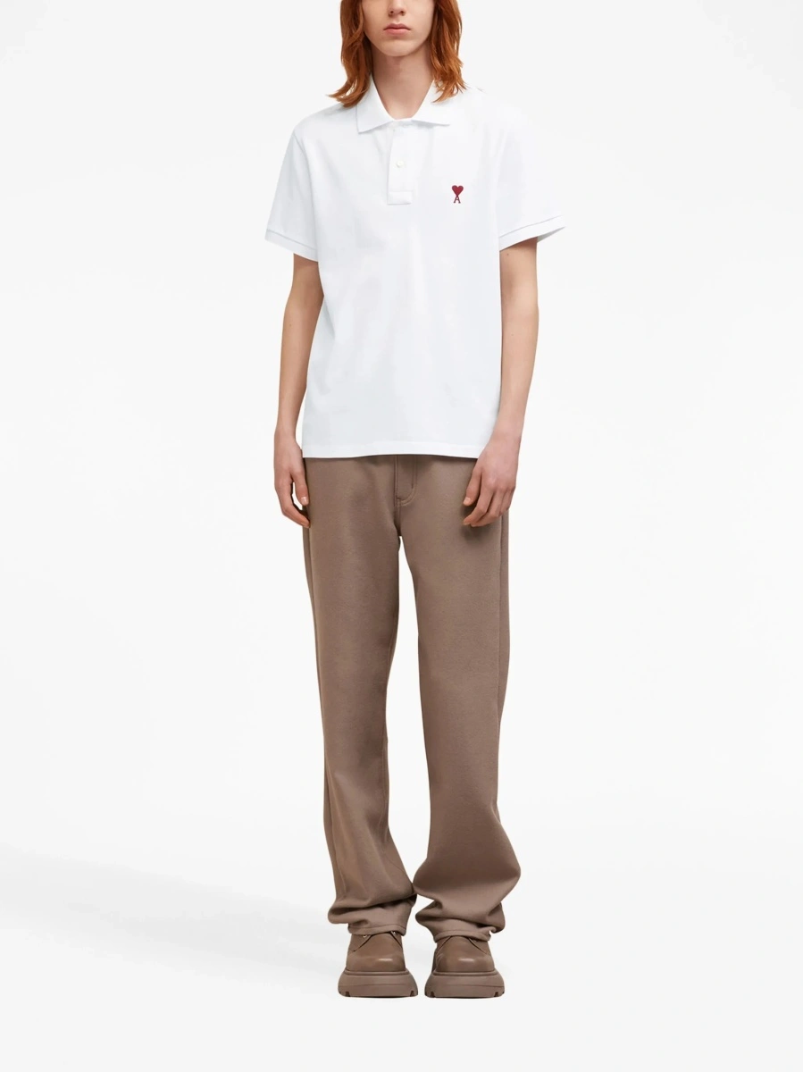 Tricou Polo AMI Paris ami de coeur alb - Img 2