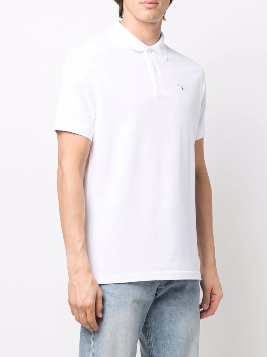 Tricou Polo Barbour alb - Img 3