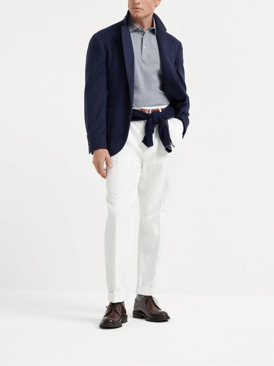 Tricou Polo Brunello Cucinelli gri - Img 2