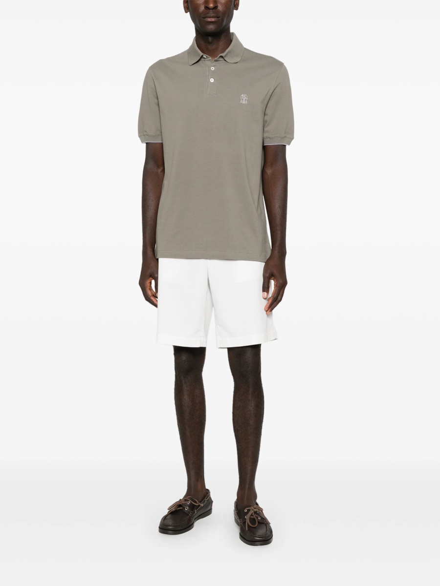 Tricou Polo Brunello Cucinelli verde - Img 2